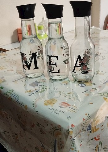 Siyah Kapaklı Cam Sürahi Seti - Görsel 3