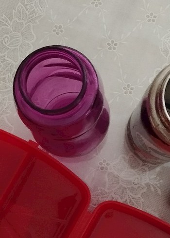 Çocuklar için renkli termos ve beslenme seti - Görsel 11