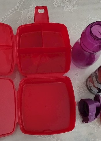 Çocuklar için renkli termos ve beslenme seti - Görsel 13