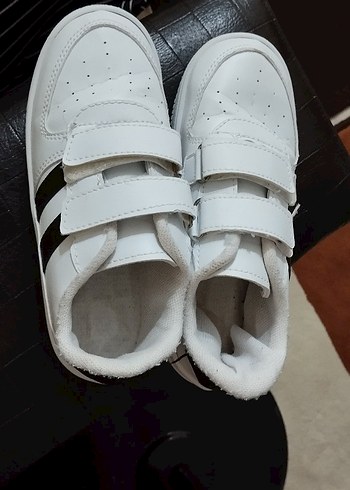 Beyaz Erkek Çocuk Spor Ayakkabı Velcro - Görsel 8