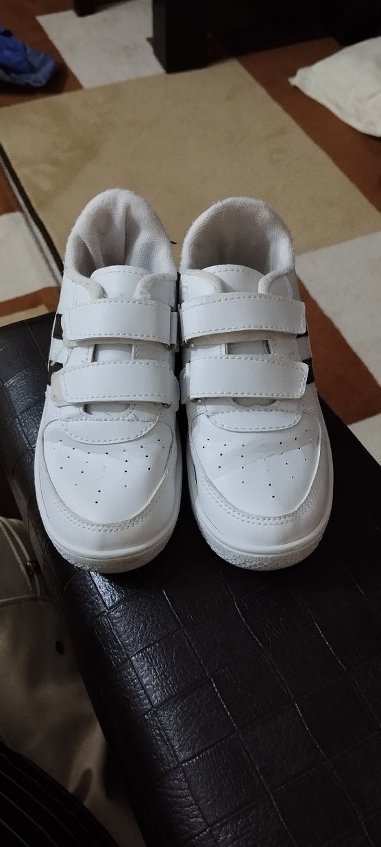 Beyaz Erkek Çocuk Spor Ayakkabı Velcro - Görsel 5