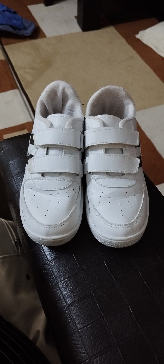 Beyaz Erkek Çocuk Spor Ayakkabı Velcro - Görsel 3