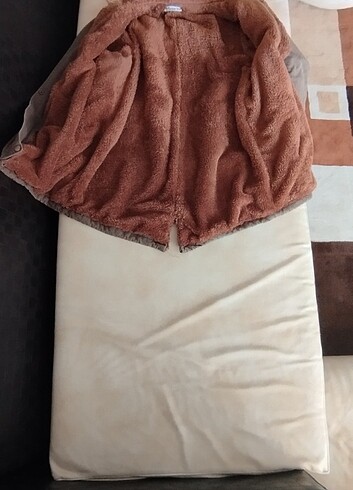 İçi tüylü kadın mont 42 beden - Görsel 5