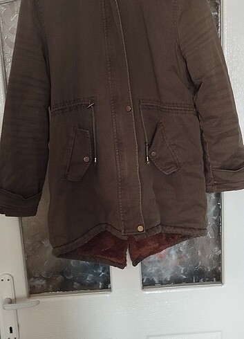 İçi tüylü kadın mont 42 beden - Görsel 9