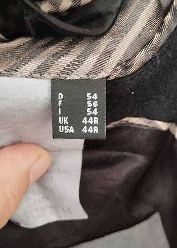 Erkek Siyah Midi Düğmeli kaşe kaban - Görsel 13