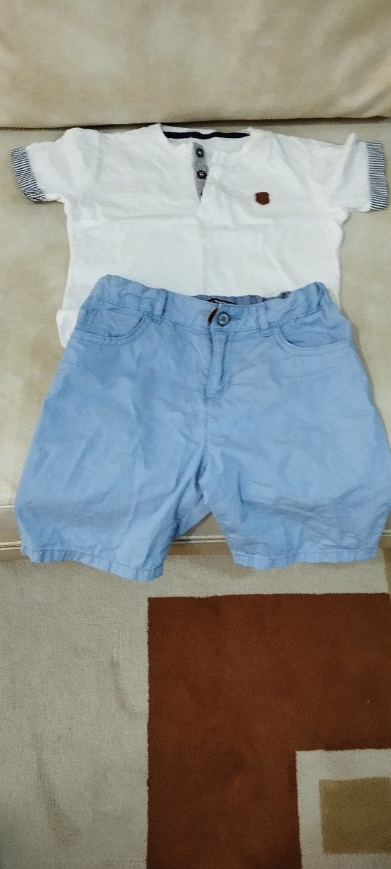 Mavi Pamuklu Erkek Şort - Görsel 2