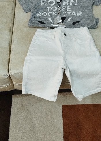 Gri Baskılı Kısa Kollu Erkek Bebek Takımı - Görsel 8