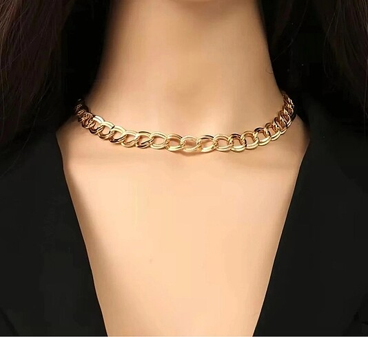 ÇELİK SAMANYOLU GOLD KOLYE