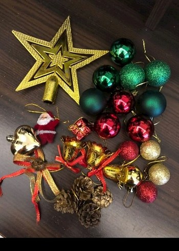 Renkli Yılbaşı Ağacı ve Süsleri - Görsel 3