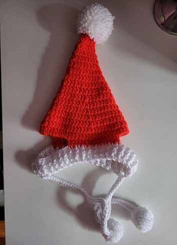 Kedi şapkası yılbaşı detaylı kışlık - Görsel 2