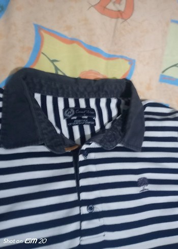 Erkek Uzun Kollu Çizgili Polo Tişört - Görsel 2