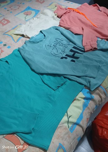 Çok Renkli Baskılı Kadın Sweatshirt