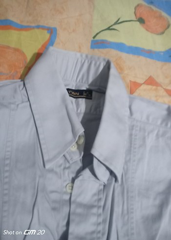 Mavi Denim Düğmeli Erkek Gömlek - Görsel 4