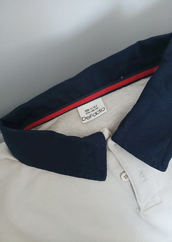 Erkek Çocuk Beyaz Düğmeli Sweatshirt - Görsel 4