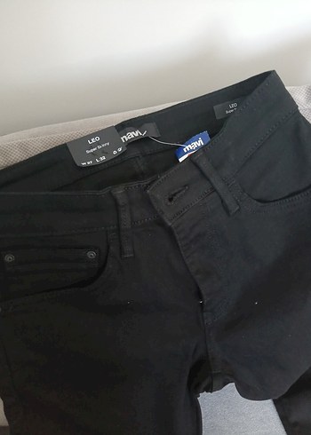 Siyah Dar Kesim Kadın jeans pantolon - Görsel 2