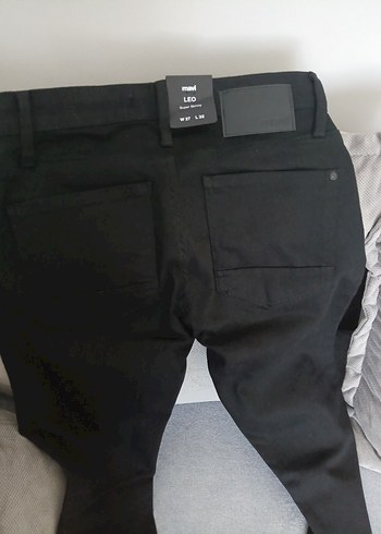 Siyah Dar Kesim Kadın jeans pantolon - Görsel 5