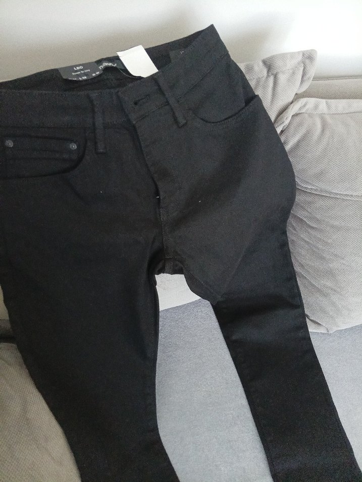 Siyah Dar Kesim Kadın jeans pantolon - Görsel 3