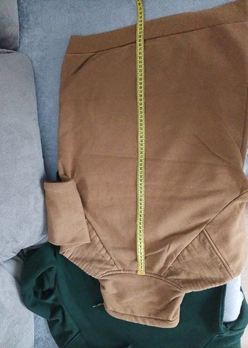 Dik Yaka Kahverengi Fermuarlı Erkek Sweatshirt - Görsel 6