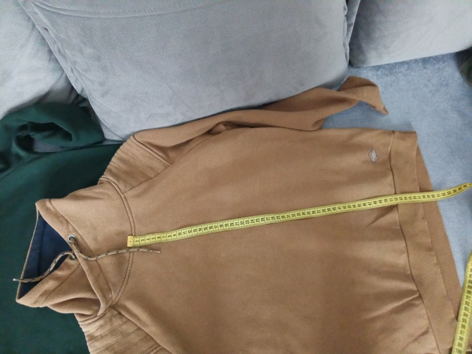 Dik Yaka Kahverengi Fermuarlı Erkek Sweatshirt - Görsel 5