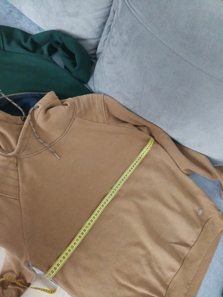 Dik Yaka Kahverengi Fermuarlı Erkek Sweatshirt - Görsel 3