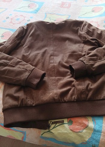 Erkek Kahverengi Süet Fermuarlı Ceket - Görsel 3