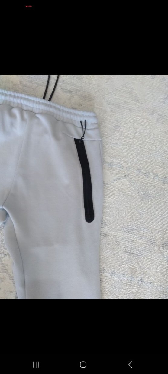 Gri Nike Fermuarlı Erkek Eşofman Altı - Görsel 4