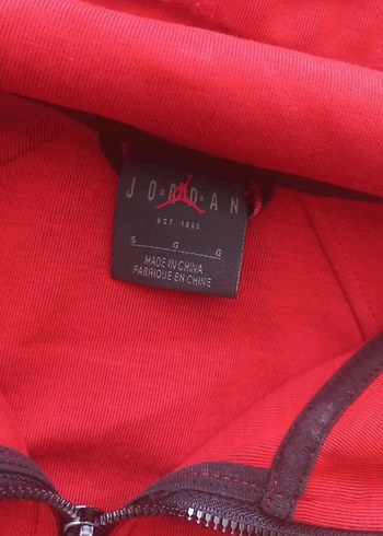 Kırmızı Kapüşonlu Fermuarlı Erkek Sweatshirt - Görsel 3