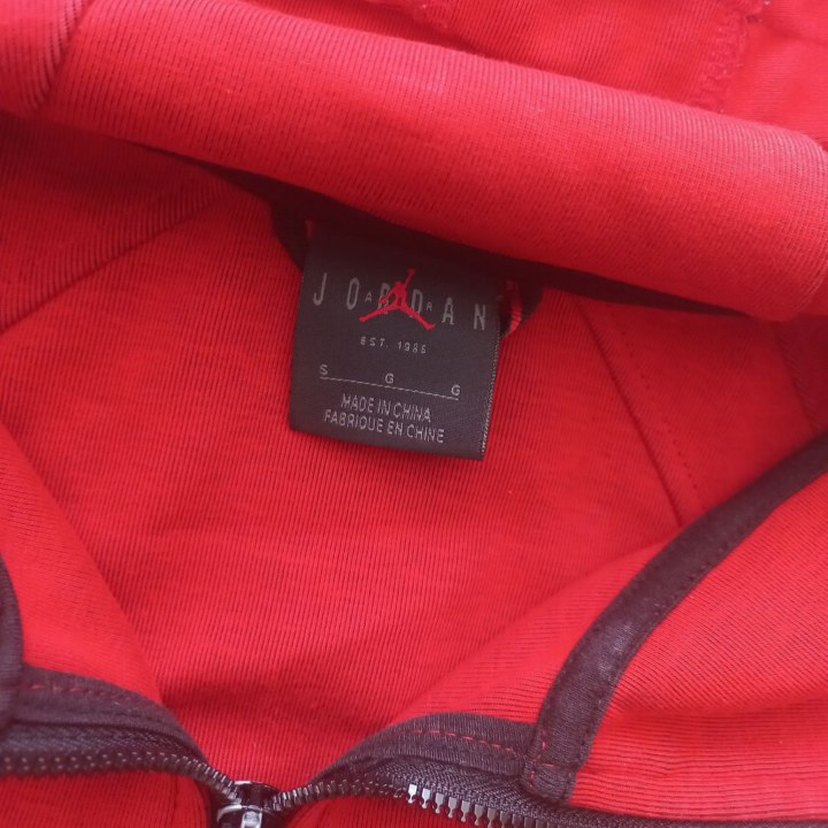 Kırmızı Kapüşonlu Fermuarlı Erkek Sweatshirt - Görsel 3