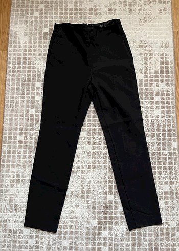 Siyah Kadın Kumaş Havuç ADL Pantolon - Görsel 2