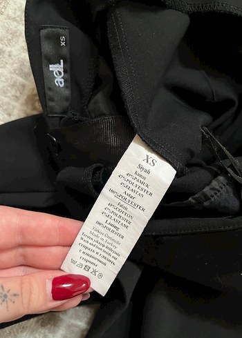 Siyah Kadın Kumaş Havuç ADL Pantolon - Görsel 5