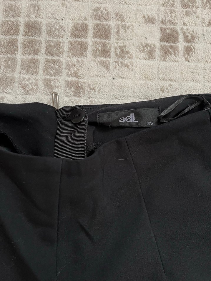 Siyah Kadın Kumaş Havuç ADL Pantolon - Görsel 3