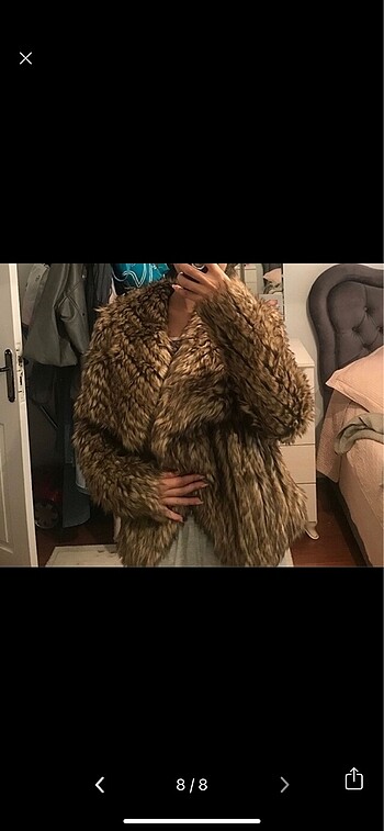 s Beden kahverengi Renk asos peluş kürk