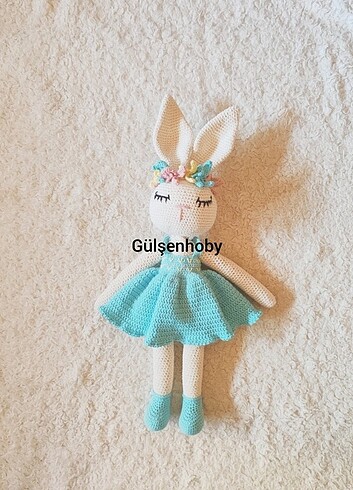 Amigurumi tavşan çıngırak set