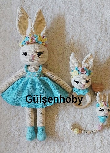 Amigurumi tavşan set 