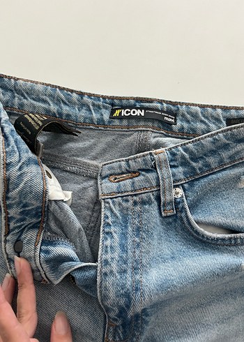Mavi Kadın Bol Kesim Mavi Denim Kot Pantolon