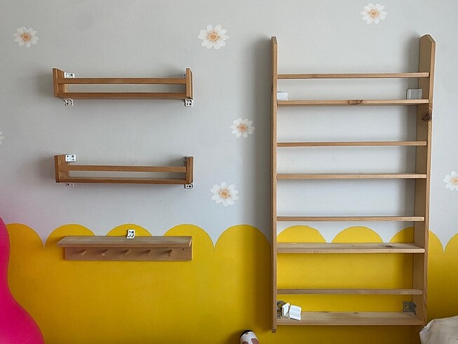Diğer Montesorri çocuk kitaplık +raf set