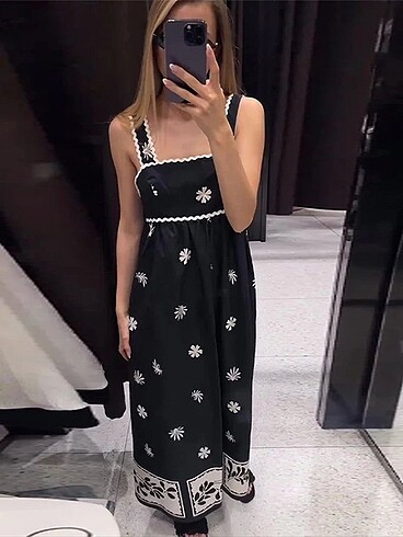 xs Beden Zara Midi elbise