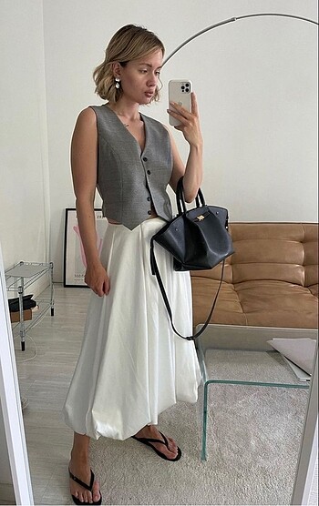 xs Beden Zara midi Etek