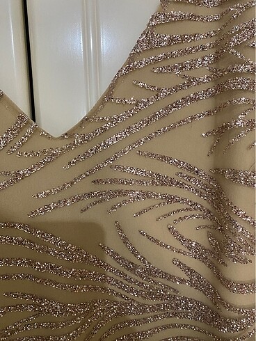 Payetli Midi Elbise - Görsel 2