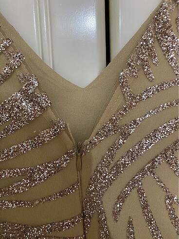 Payetli Midi Elbise - Görsel 4