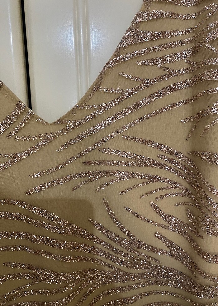 Payetli Midi Elbise - Görsel 2