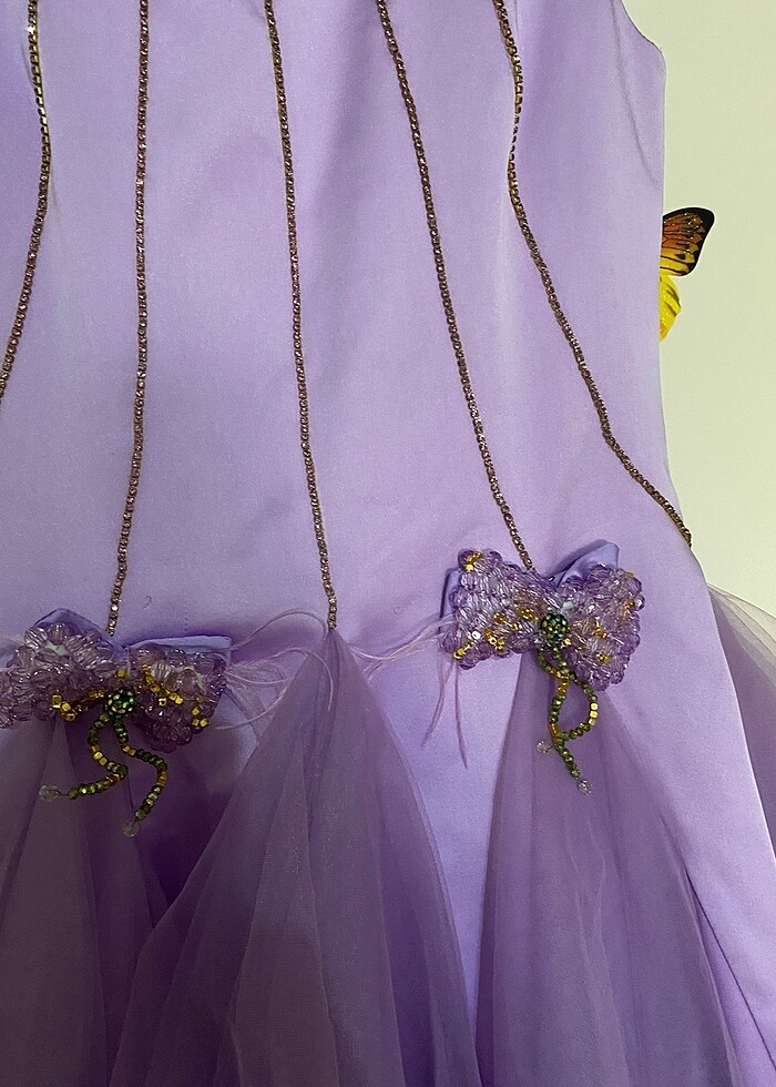 Mor Çocuk Elbisesi - Görsel 2