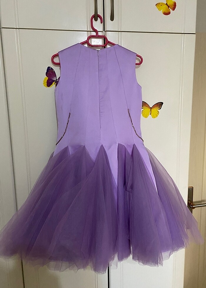 Mor Çocuk Elbisesi - Görsel 3