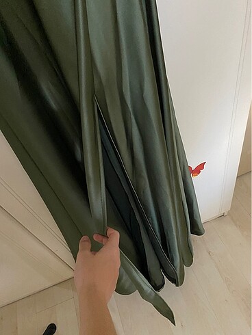 Petrol Yeşili Abiye Elbise - Görsel 5