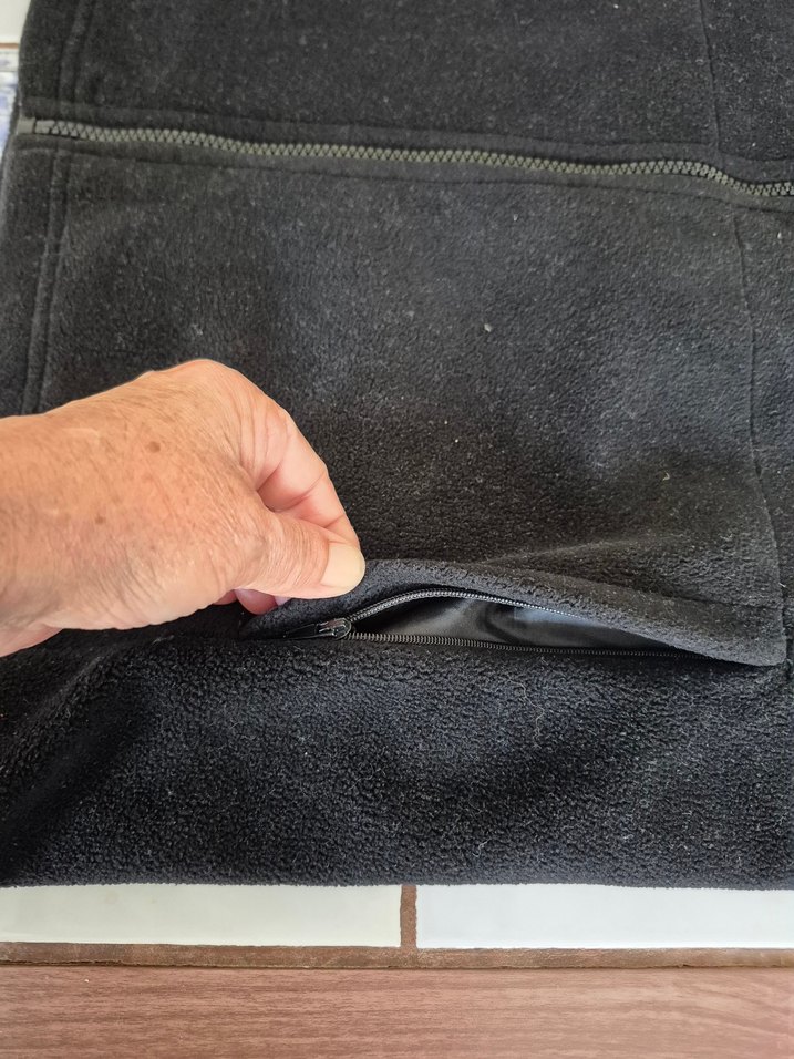 Erkek Siyah Fermuarlı Street Wear Polar - Görsel 2