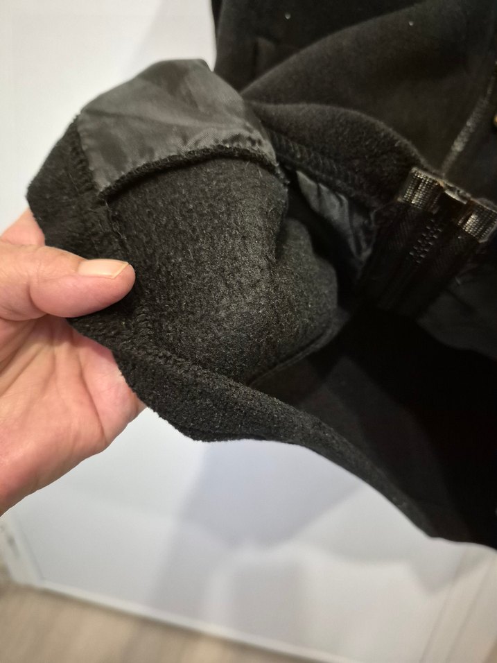 Erkek Siyah Fermuarlı Street Wear Polar - Görsel 4