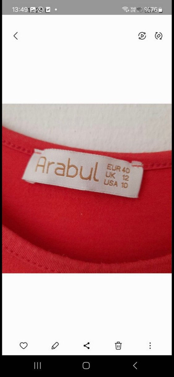 Kısa Kollu taşlı yazlık Tunik - Görsel 5