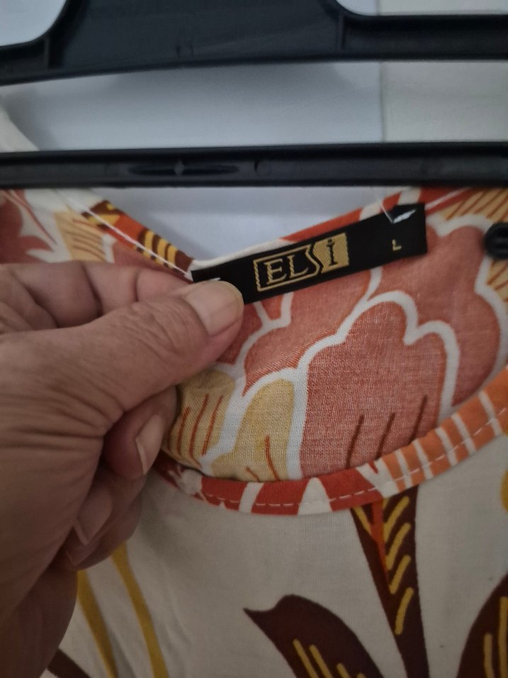 Uzun, Baskılı, yuvarlak  yaka viskonBohem Tunik - Görsel 2