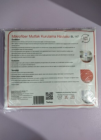 Diğer Biobelinda mikrofiber mutfak kurulama havlusu 