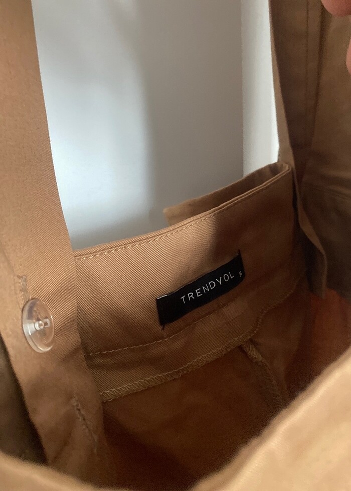 Trendyolmilla Kahverengi Salopet Tulum - Görsel 3